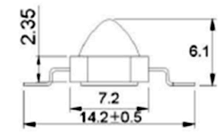 Arlight Мощный светодиод ARPL-1W-EPL IR850 60deg (Emitter)