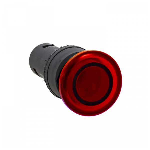 EKF PROxima Кнопка SW2C-MD красная с подсветкой NC Грибок