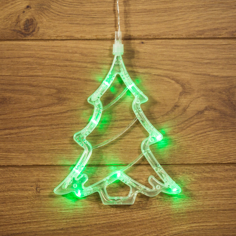 NEON-NIGHT Фигура светодиодная "Елочка" на присоске с подвесом, цвет зеленый