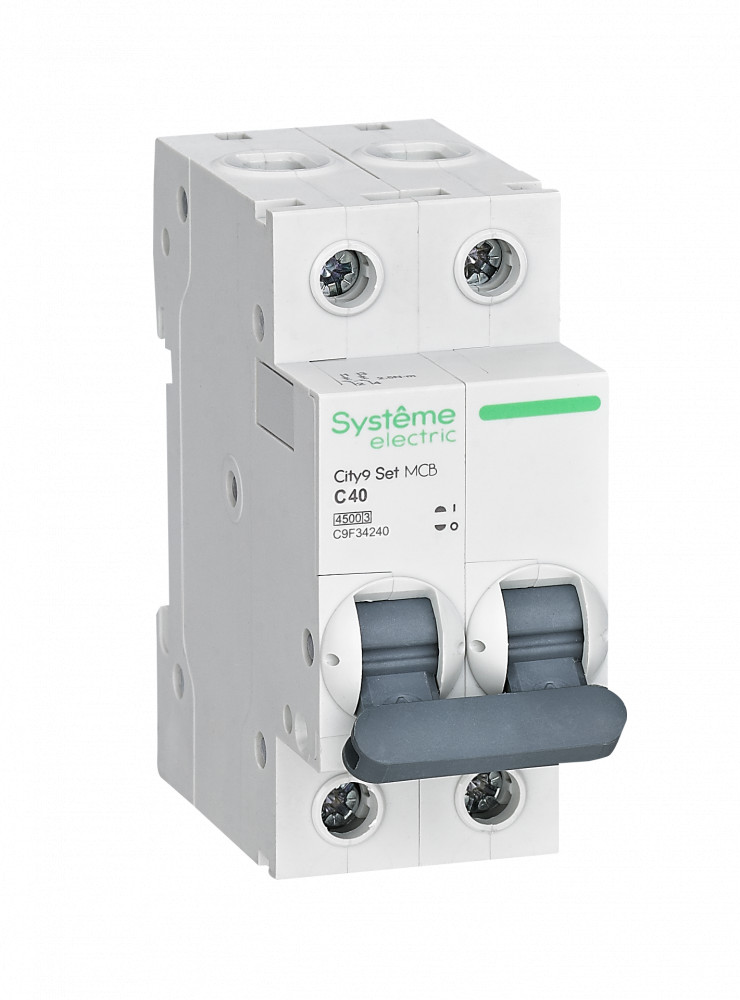 Systeme Electric City9 Set Автоматический выключатель (АВ) С 40А 2P 4.5kA 230В