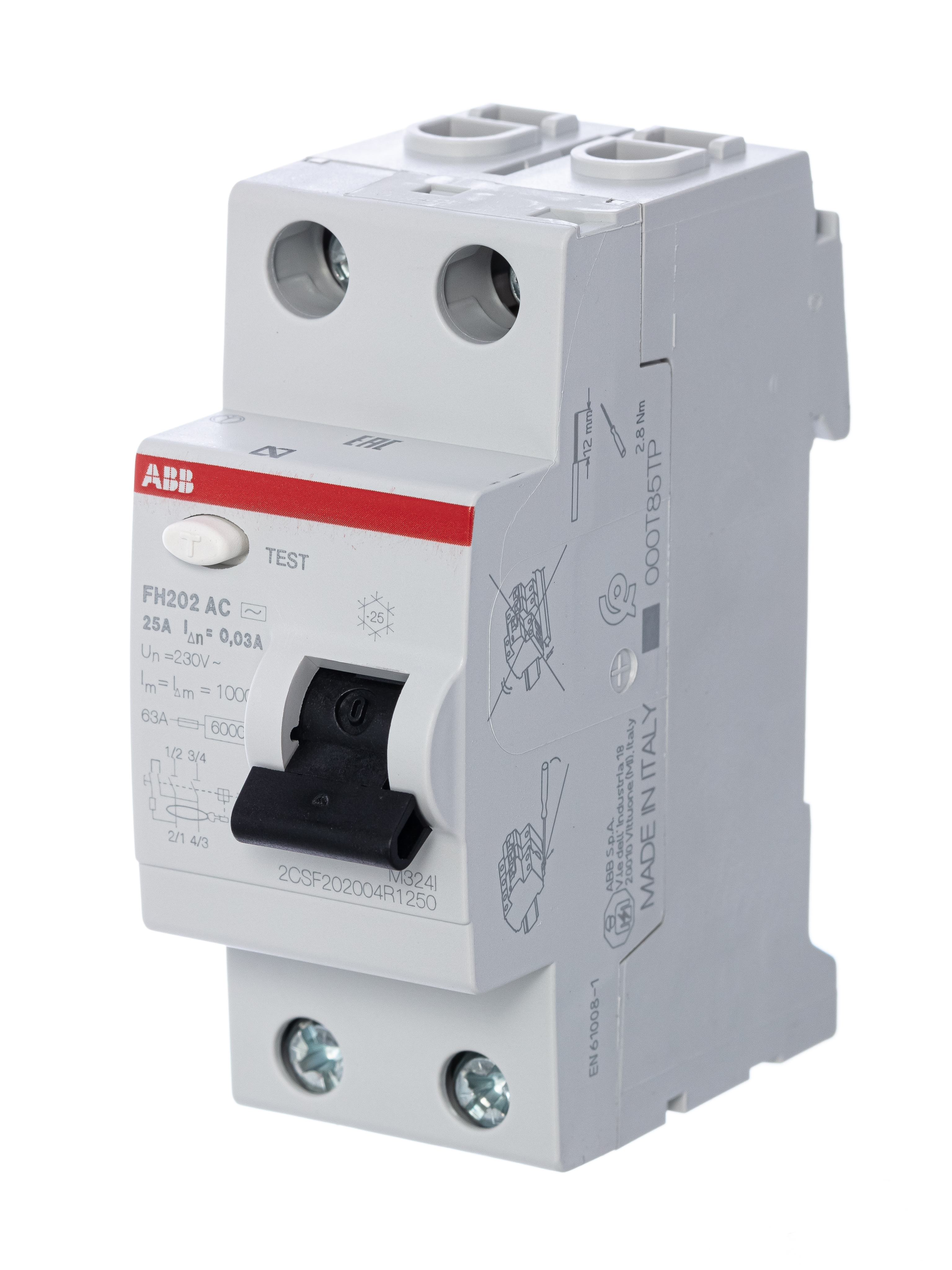 ABB FH202AC УЗО 2P 25A 30mA (AC)