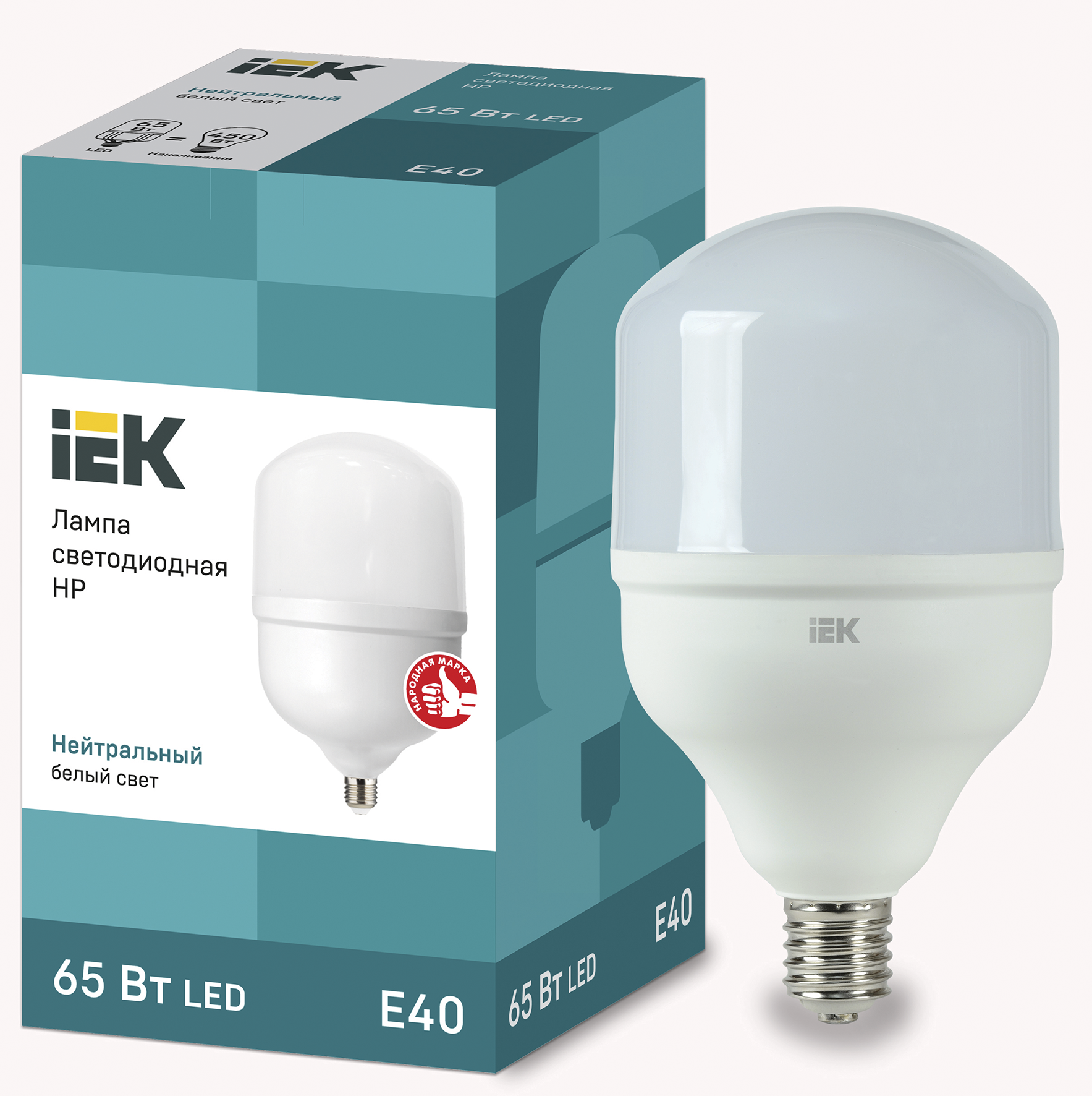 IEK Лампа LED HP 65Вт 230В 4000К E40