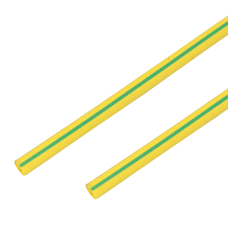 PROconnect Термоусадочная трубка 25/12,5 мм, желто-зеленая, упаковка 10 шт. по 1 м