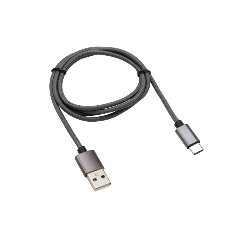 Кабель USB-Type-C 3A/1m/nylon/grafit/ Rexant
