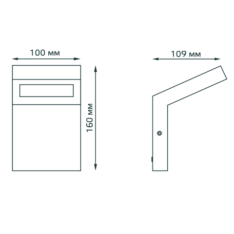 Gauss Светильник садово-парковый LED Electra, 10W, 600Lm, 4000K, 100x109x160mm, 170-240V / 50Hz, IP54, 6