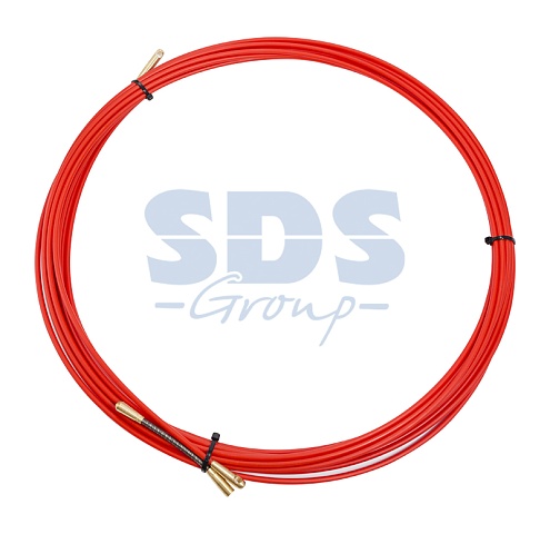 Протяжка кабельная (мини УЗК в бухте), стеклопруток, d=3,5 мм, 7 м красная Rexant