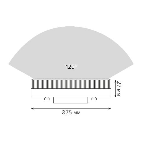Gauss Лампа GX53 8W 680lm 4100K диммируемая LED