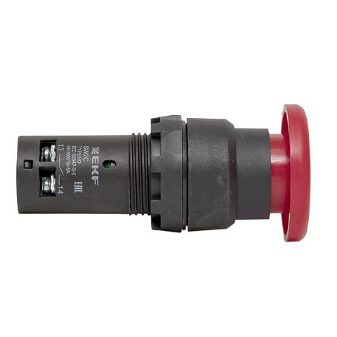 EKF PROxima Кнопка SW2C-11MZ поворотная красная NO+NC Грибок