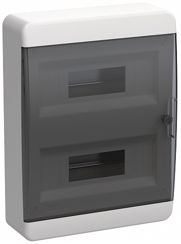 IEK TEKFOR Корпус пласт. ЩРН-П-24 IP41 черн. прозр. дверь