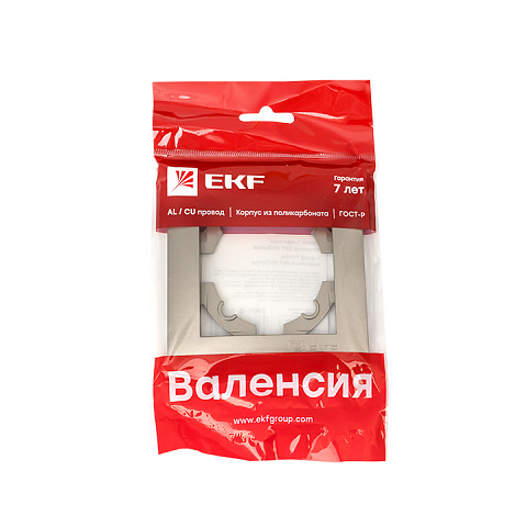 EKF PROxima Валенсия Рамка 1-местная кашемир