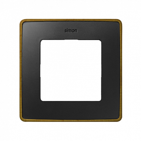 Simon 82 Detail Графит,основание латунь Рамка 2-ая