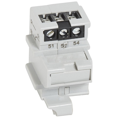 Legrand Блок вспомогательных контактов 1 переключающий сигнальный/1 переключающий вспомогательный контакт для DRX 125 и 250