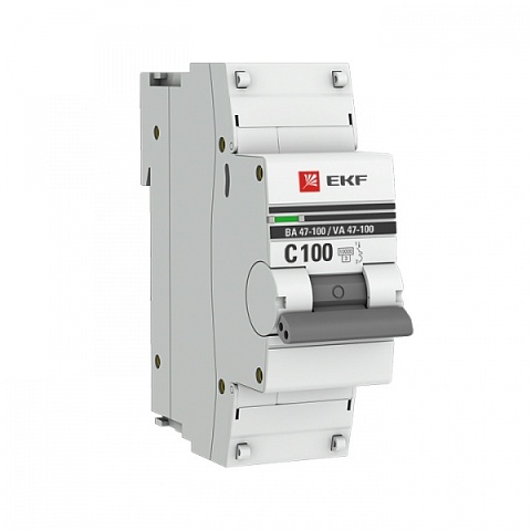 EKF PROxima ВА 47-100 Автоматический выключатель  (С) 1P 100А 10kA