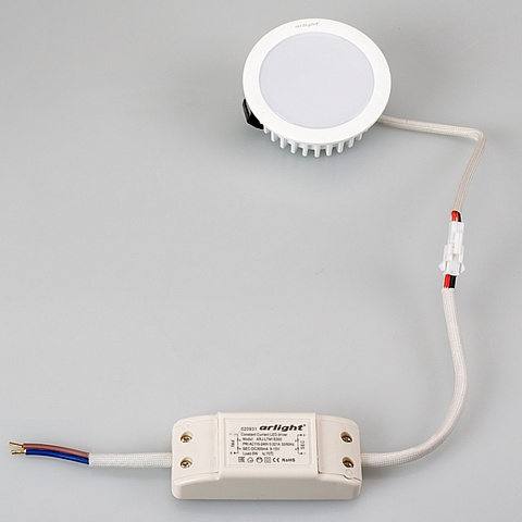 Arlight Светодиодный светильник LTM-R70WH-Frost 4.5W Day White 110deg (IP40 Металл, 3 года)