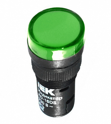 IEK Лампа AD16DS(LED)матрица d16мм зеленый 24В AC/DC