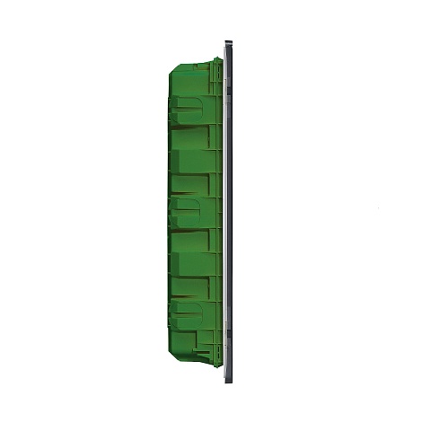Legrand Practibox Бокс скрытого монтажа IP40 IK07 2 рейки 36М с клеммиком заземления, прозрачная дверь