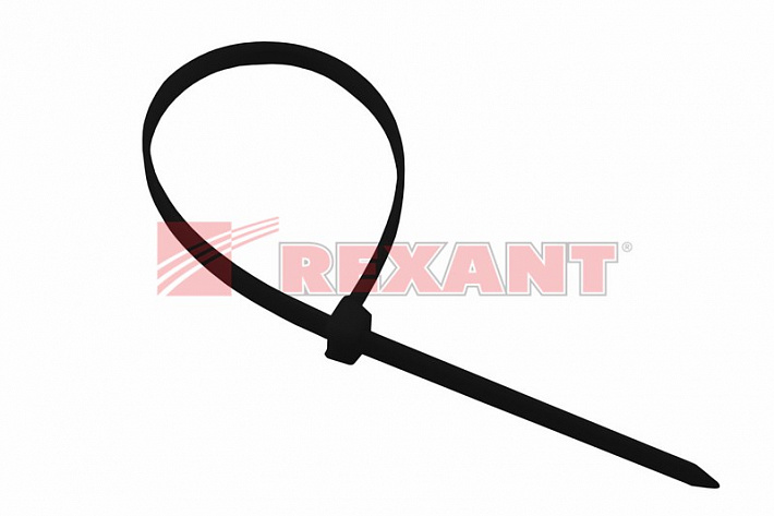 Хомут nylon 1020 x 9,0 мм 100 шт чёрный Rexant