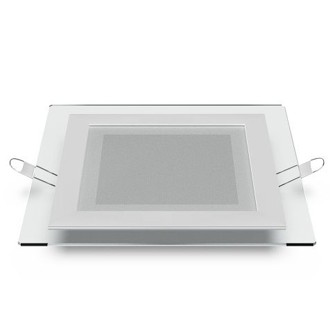 Gauss Светильник Glass кв 12W 900lm 3000K 220-240V IP20 монт Ø118х118 160*160*30 с дек стек LED