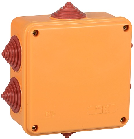IEK Коробка распаячная огнестойкая ПС 100х100х50мм 4P 6мм2 IP55 6 вводов