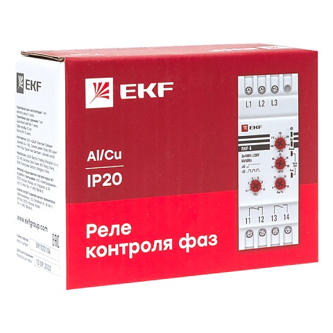 EKF PROxima Реле контроля фаз многофункциональное RKF-8