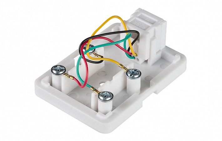 IEK ITK Настенная розетка RJ12, кат.3 UTP, 1-порт