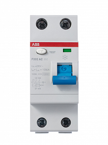 ABB F202AC УЗО 2Р 63A 300mA (AC)