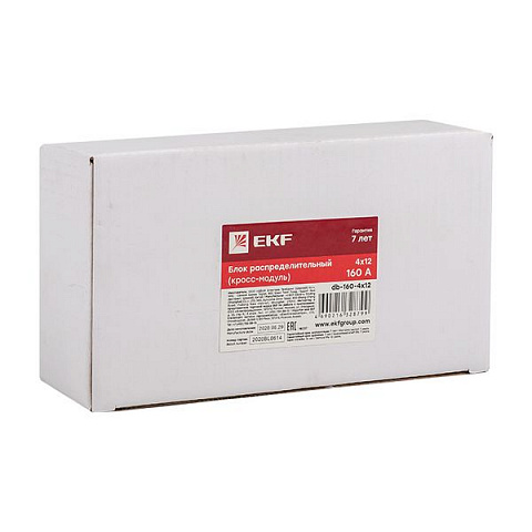 EKF PROxima Блок распределительный (кросс-модуль) 160A (4x12)