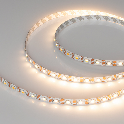 Arlight Лента SPI-B60-10mm 12V Warm2700-PX1-RAM (9.3 W/m, IP20, 5060, 5m) (бегущий огонь)