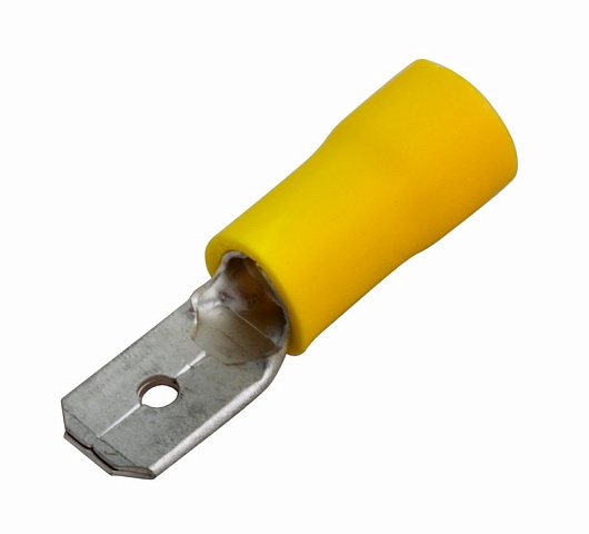 Клемма плоская изолированная штекер - 6.3мм 4-6мм² (РПи-п 6.0-(6.3)) желтый Rexant