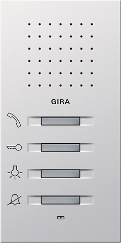 Gira Квартирная станция наклад. монтажа с переговорным устройством