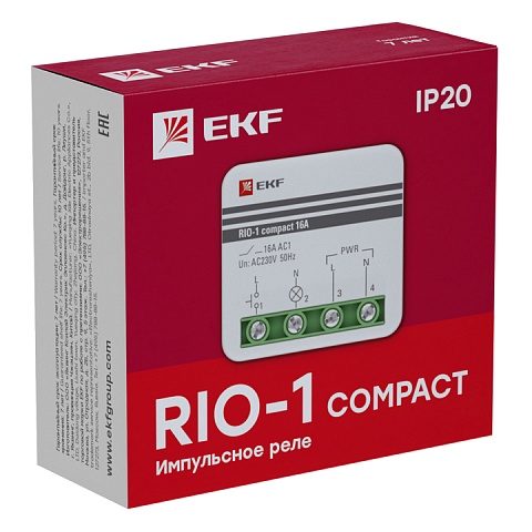 EKF PROxima Импульсное реле RIO-1 compact 10А