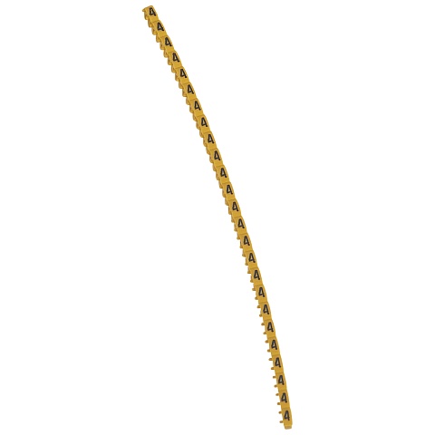 Legrand CAB3 Маркер для кабеля и клемм.блоков цифра "4" 0.15-0.5кв.мм. (желтый) (упаковка)