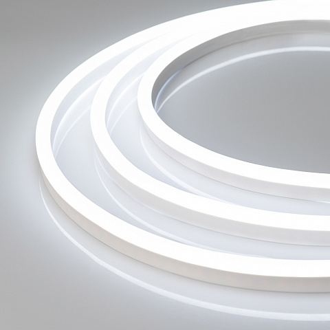 Arlight Гибкий неон ARL-NEON-1608-SIDE 24V White (6 Вт/м, IP65)