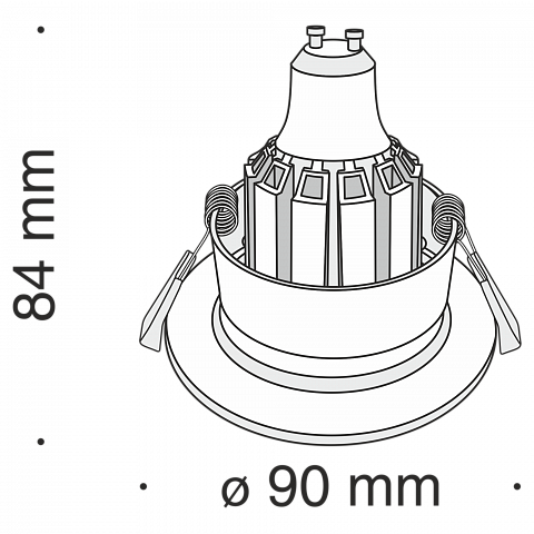 Maytoni Downlight Barret Черный Встраиваемый светильник