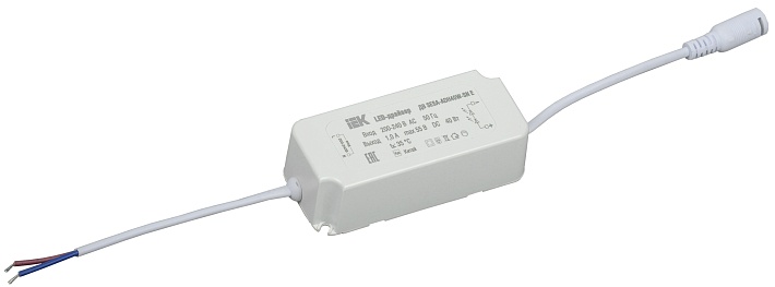 IEK LED-драйвер тип ДВ SESA-ADH40W-SN Е, для LED светильников 40Вт