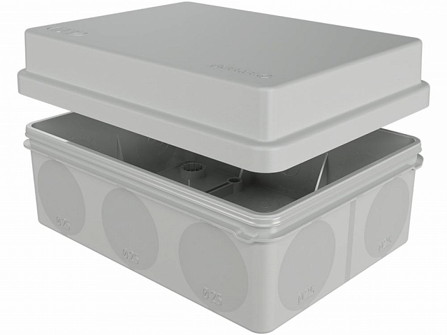 Коробка распред.о/п, 2К, HF, УФ 150х110х70мм IP67 (30 шт) цвет-серый
