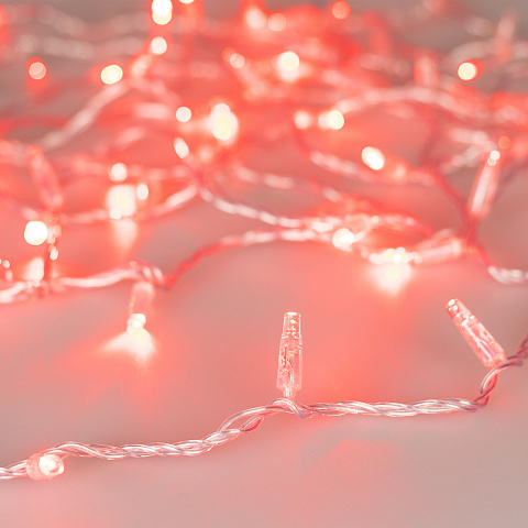 Arlight Светодиодная гирлянда ARD-STRING-CLASSIC-1000-CLEAR-100LED-PULSE Red (230V, 7W) (Ardecoled, IP65)