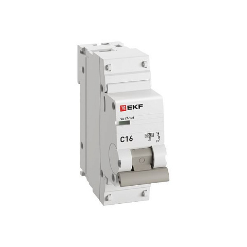 EKF PROxima  ВА 47-100 Автоматический выключатель  (С) 1P 16А 10kA
