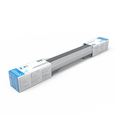 Gauss Светильник линейный СПП-176 EVO 18W 1980lm 6500K 200-240V IP65 600*76*66мм соед в лин LED