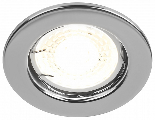 ЭРА ST1 CH Хром Светильник штампованный MR16,12V/220V, 50W