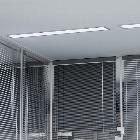 Gauss Светильник офисный 36W 2950lm 6500K IP20 1200*180*19мм призма LED