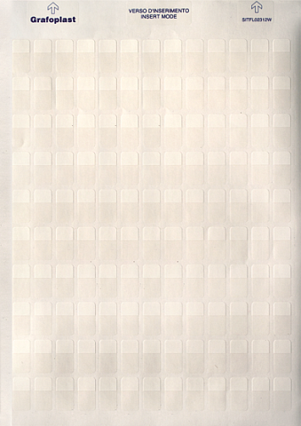 DKC Табличка маркировочная самоламинирующаяся, полиэстер 38х12мм. белая