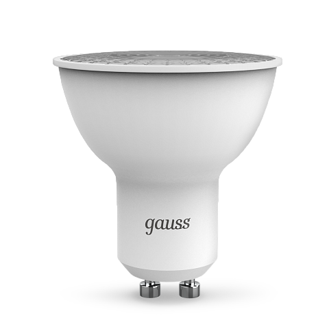 Gauss Лампа MR16 5W 500lm 3000K GU10 диммируемая LED 1/10/100