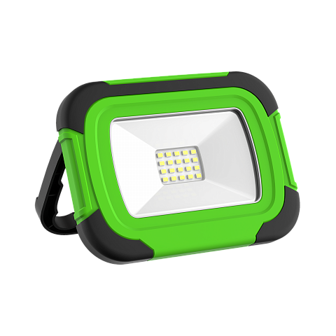 Gauss Прожектор Portable 10W 700lm IP44 6500К зеленый LED