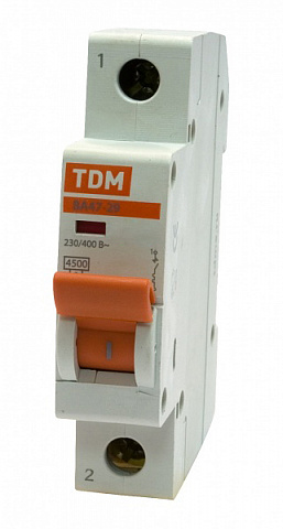 TDM Авт. выкл.ВА47-29 1Р  2,5А 4,5кА х-ка С