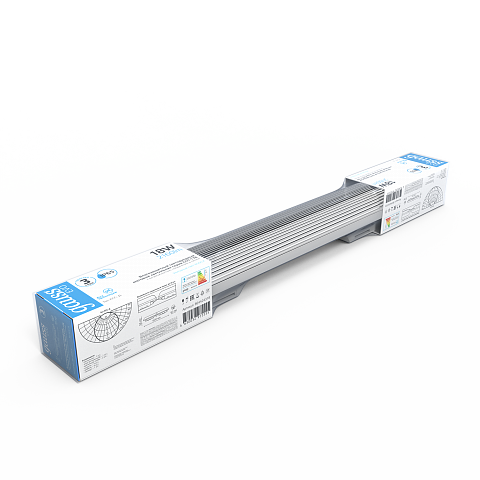 Gauss Светильник линейный СПП-176 EVO 18W 1980lm 6500K 200-240V IP65 600*76*66мм соед в лин LED