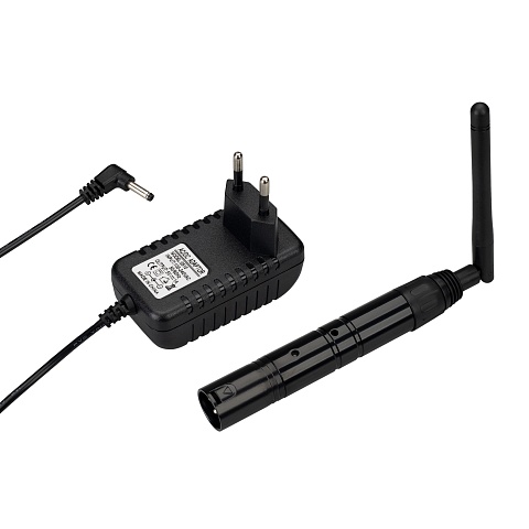 Arlight Усилитель SMART-DMX-Transmitter Black (5V, XLR3 Female, 2.4G) (IP20 Металл, 5 лет)