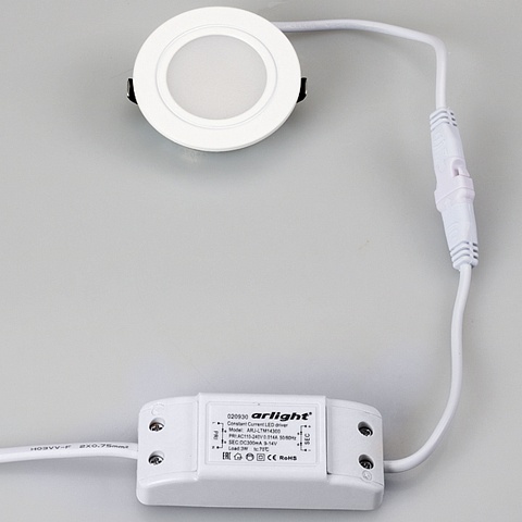 Arlight Светодиодный светильник LTM-R60WH-Frost 3W White 110deg (IP40 Металл, 3 года)