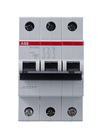 ABB Выключатель автоматический 3-пол. SH203L C6