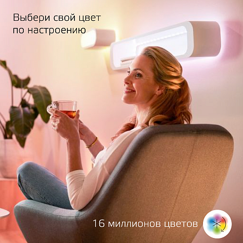 Gauss Лента Smart Home 12W 1000lm 3000-6000К 100-240V IP20 3м RGBW+изм.цвет.темп.+дим. LED